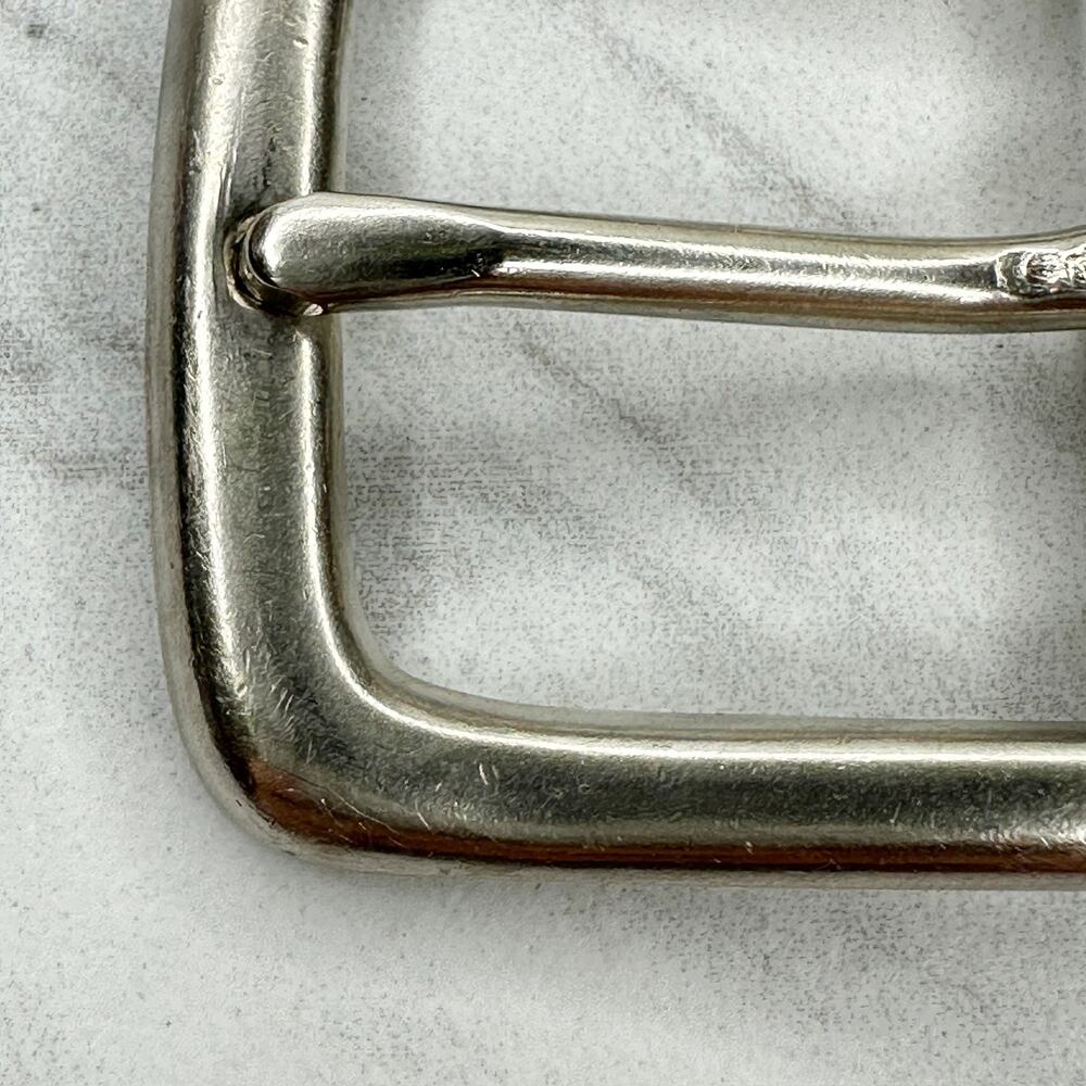 Silver Tone Simple Basic Belt Buckle - Picture 3 of 9